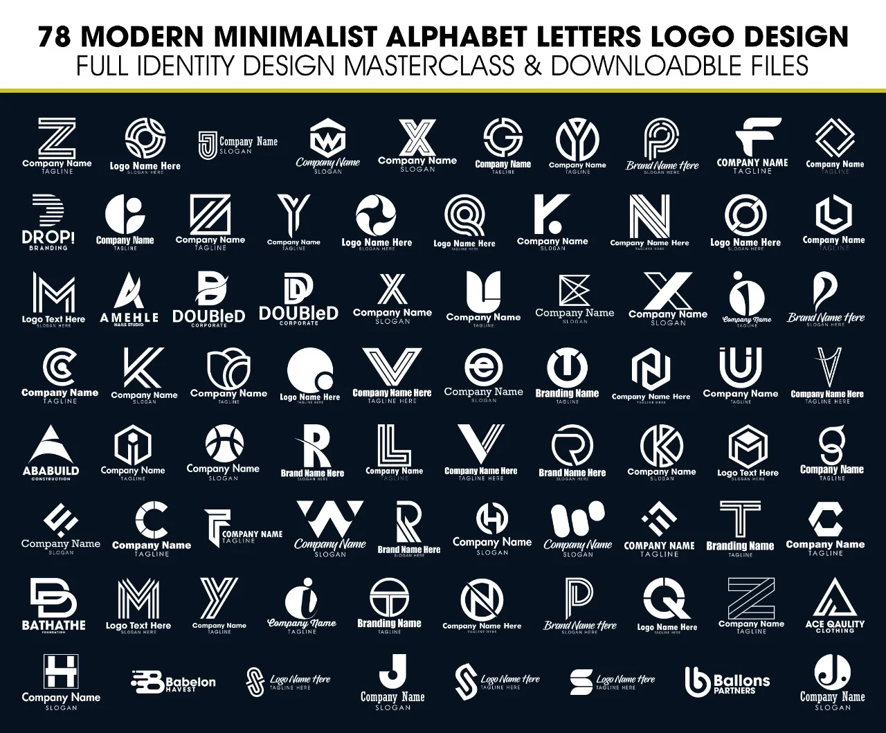 Features Top 78 Modern Minimalist Letters Minimal Logo Design Espere Camino with Warten Weg
