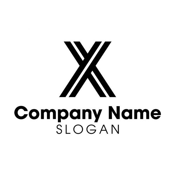 Modern Minimalist X Letter Logo Design Espere Camino