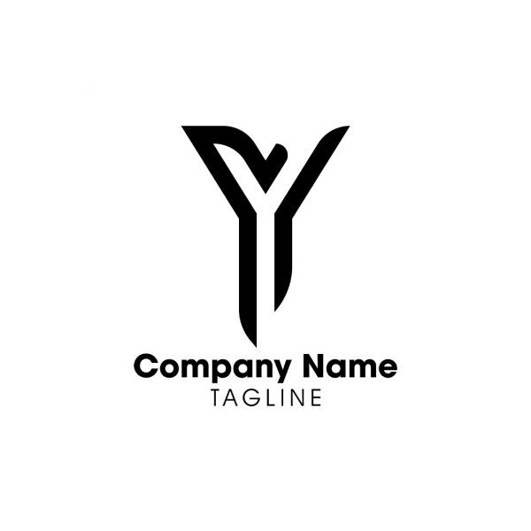 Modern Minimalist Y Letter Logo Design in Adobe Illustrator