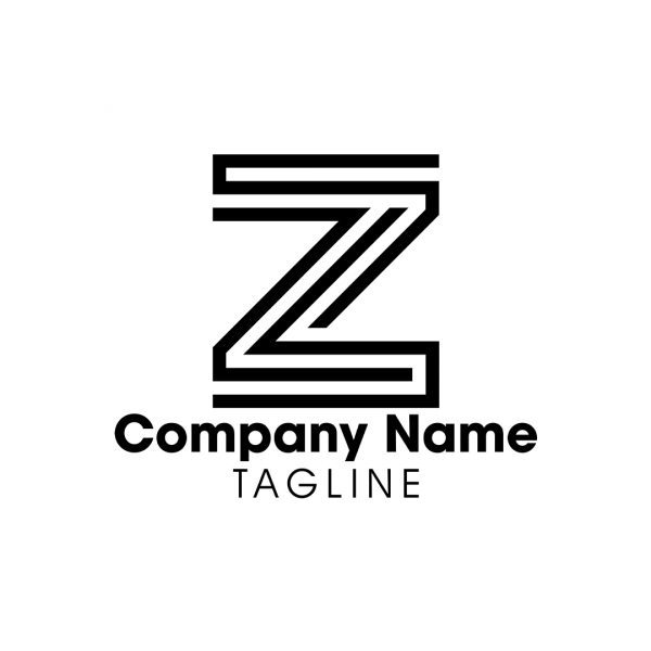 Modern Minimalist Z Letter Logo Design in Adobe Illustrator 2 | Espere Camino with Warten Weg