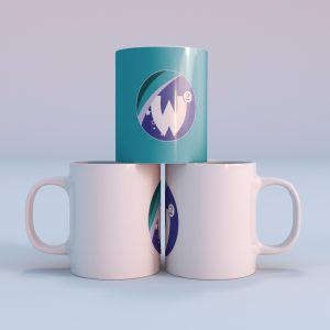 Three Sided Mug Mockup Realistic Design Variety Realistic Coffee Cups Mockup