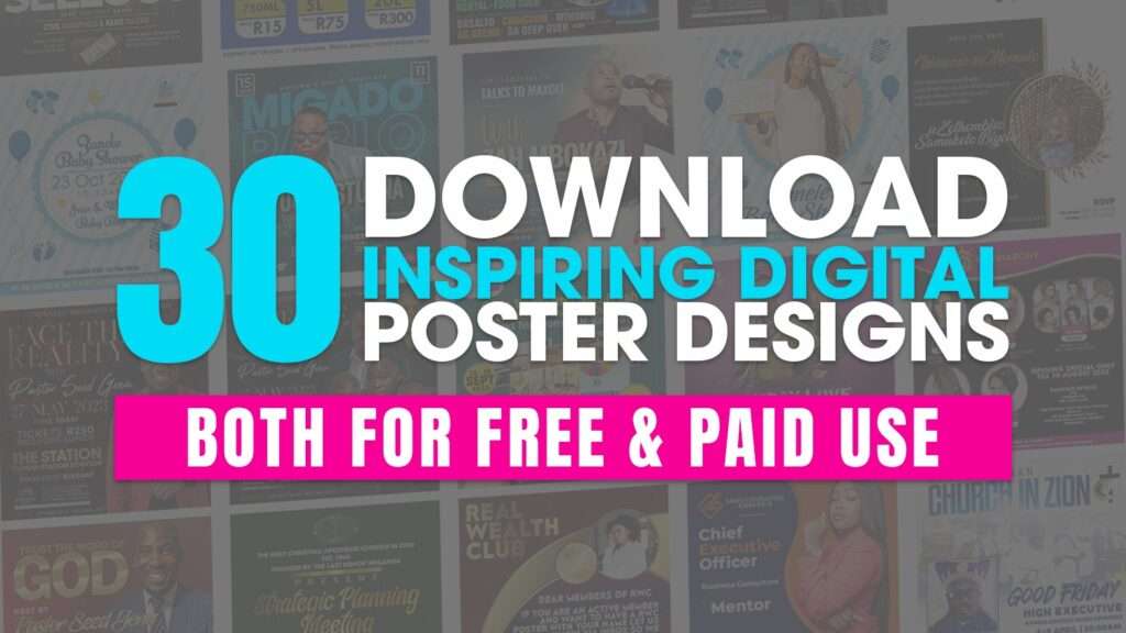 Download 30+ Inspiring Digital Poster Designs, Both For Free & Paid Use